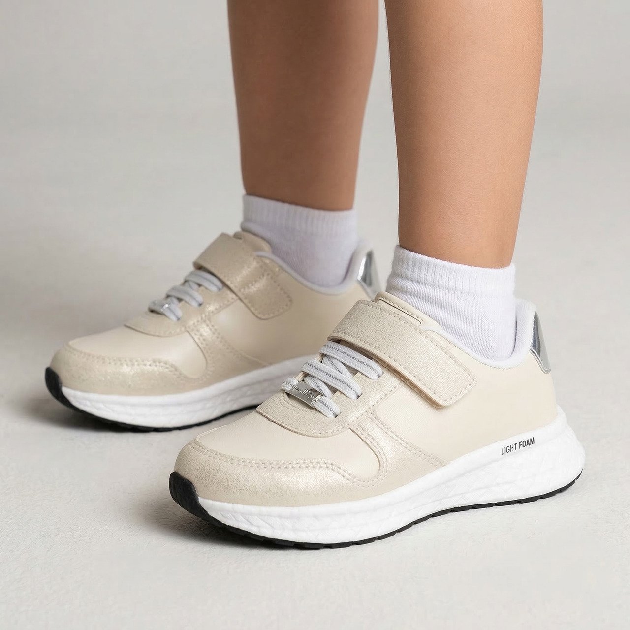 Tênis Molekinha Infantil Branco Off Bege 2