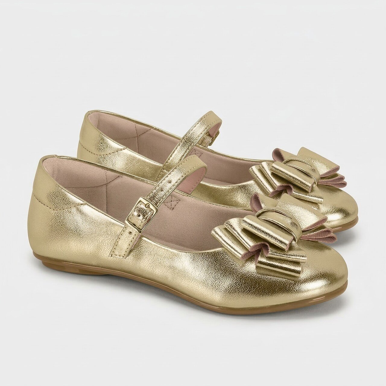Sapatilha Molekinha Infantil Metalizada Dourada Dourado 3