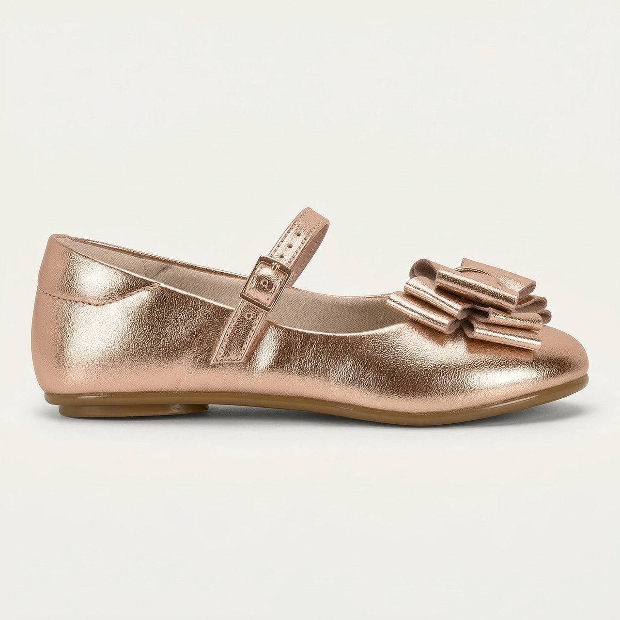 Sapatilha Molekinha Infantil Metalizada Rosa