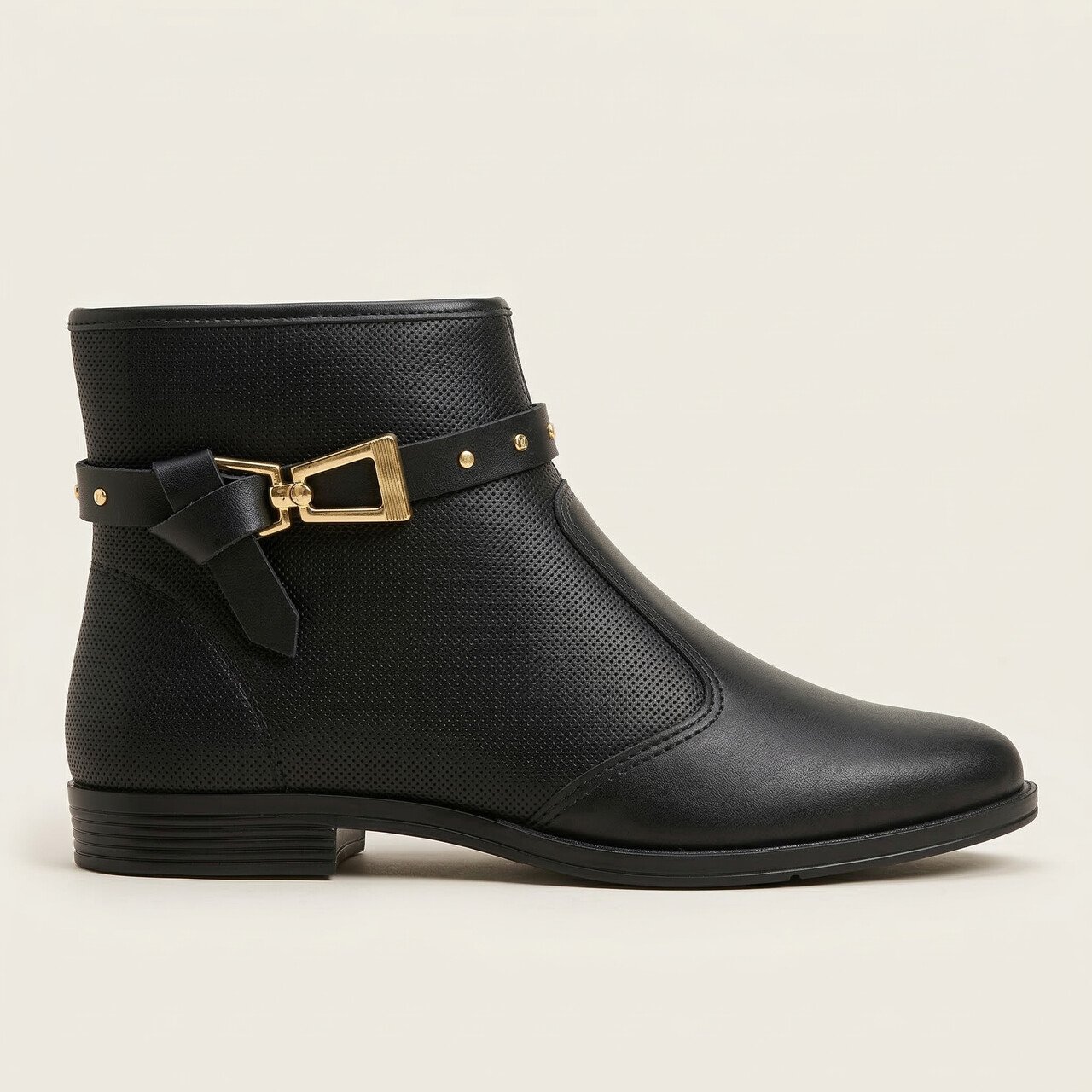Bota Moleca Cano Curto Feminina Preta