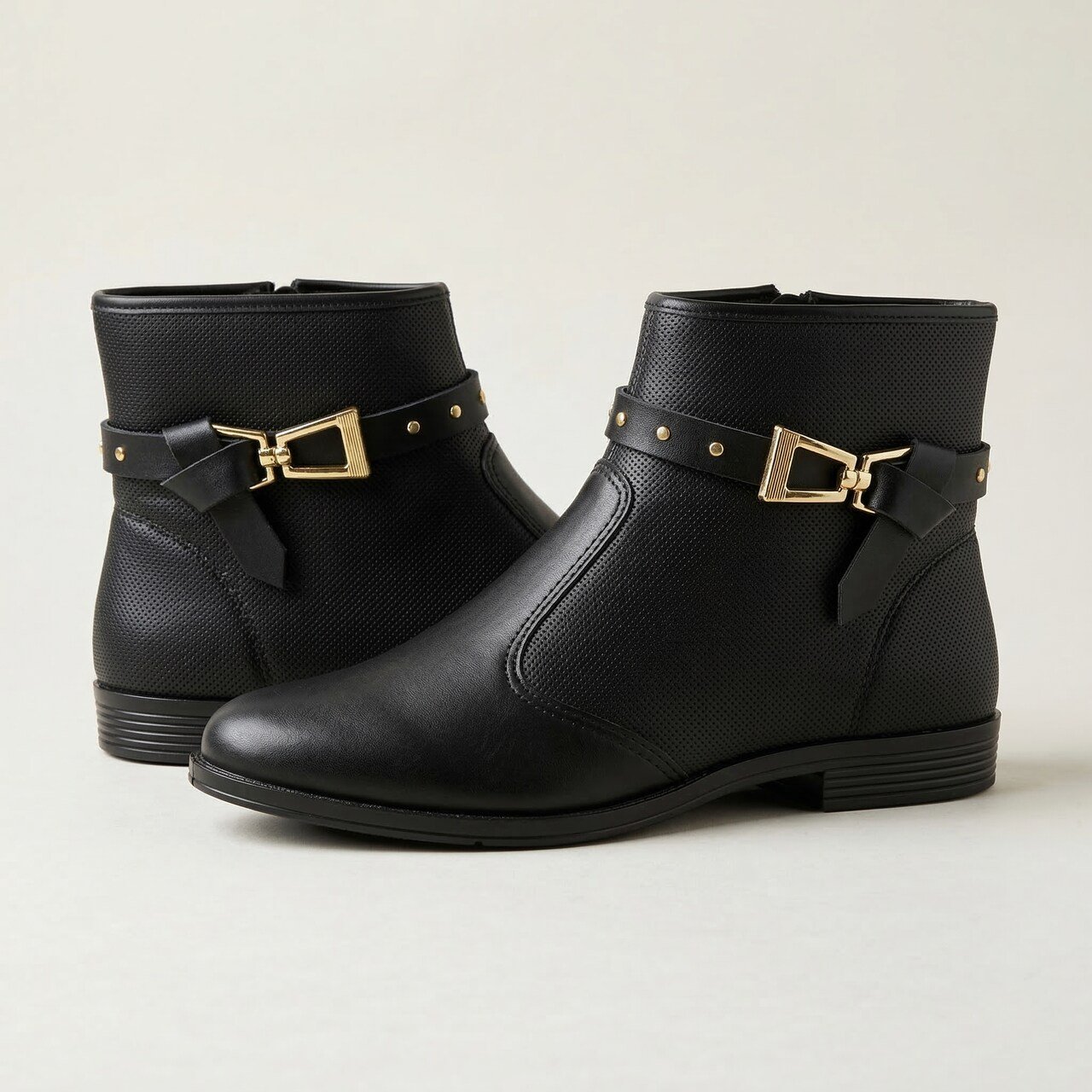 Bota Moleca Cano Curto Feminina Preta Preto 3
