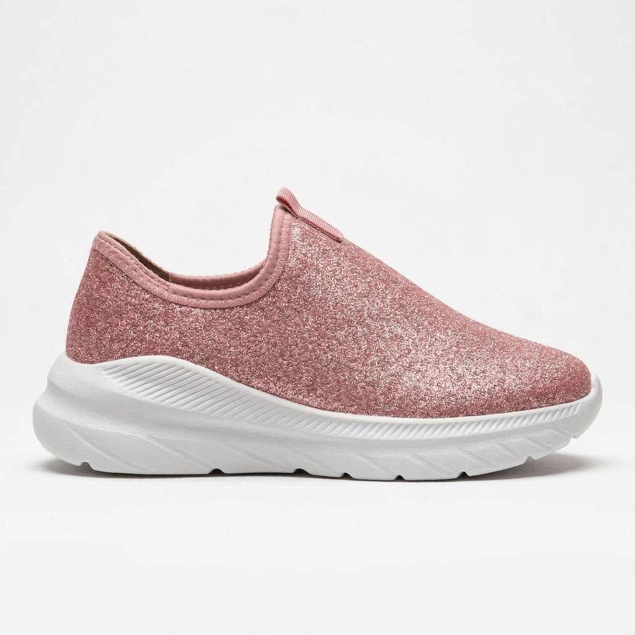 Tênis Molekinha Slip On Infantil Glitter Rosa