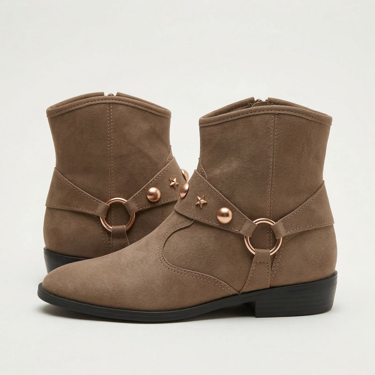 Bota Western Molekinha Infantil Castanho Marrom 2