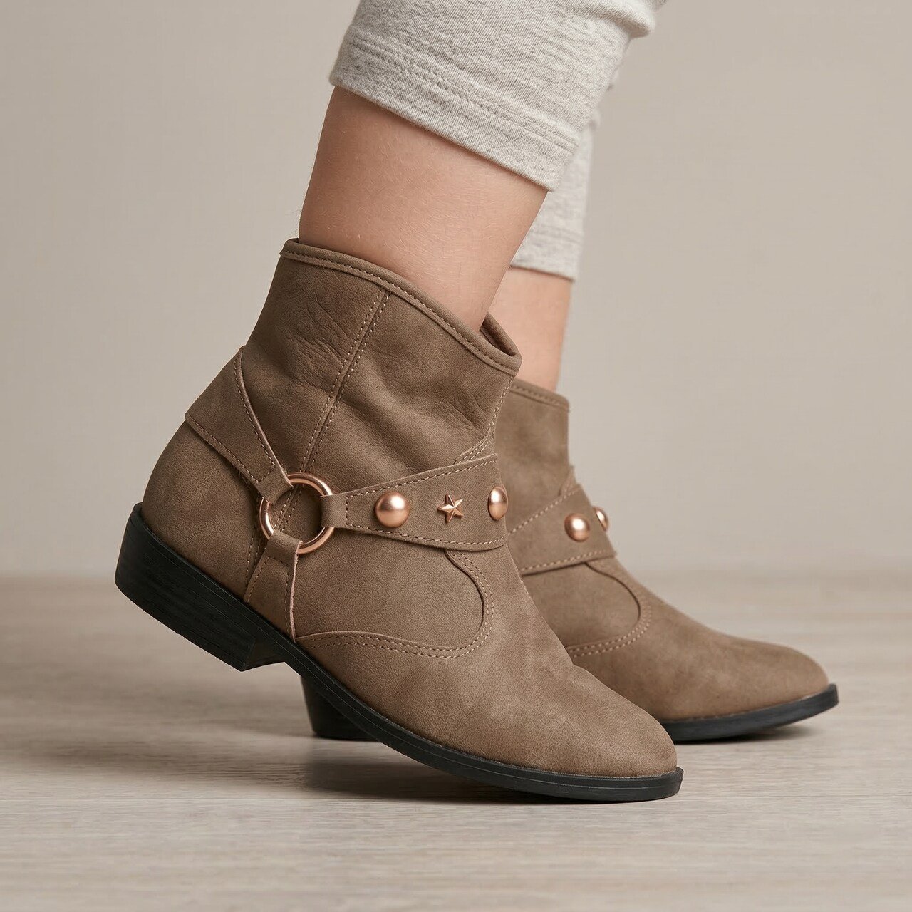 Bota Western Molekinha Infantil Castanho Marrom 3