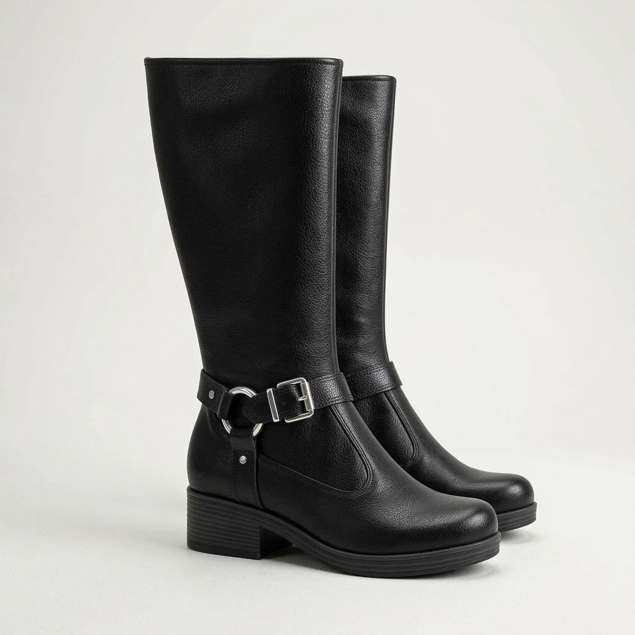 Bota Moleca Montaria Cano Longo Preta Preto 3