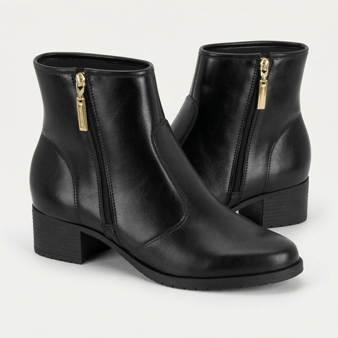 Bota Moleca Cano Curto Preta Preto 3