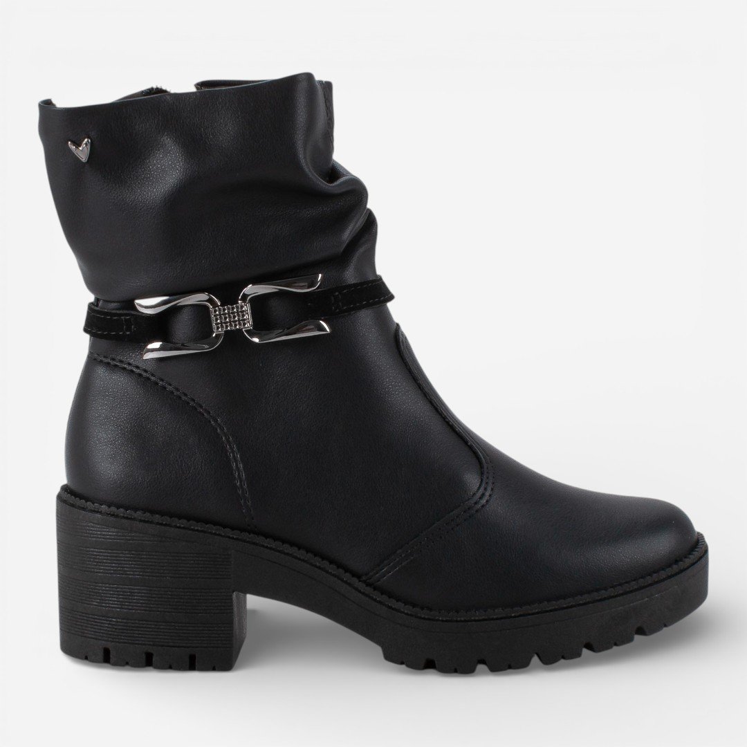 Bota Mississipi Cano Curto Preta