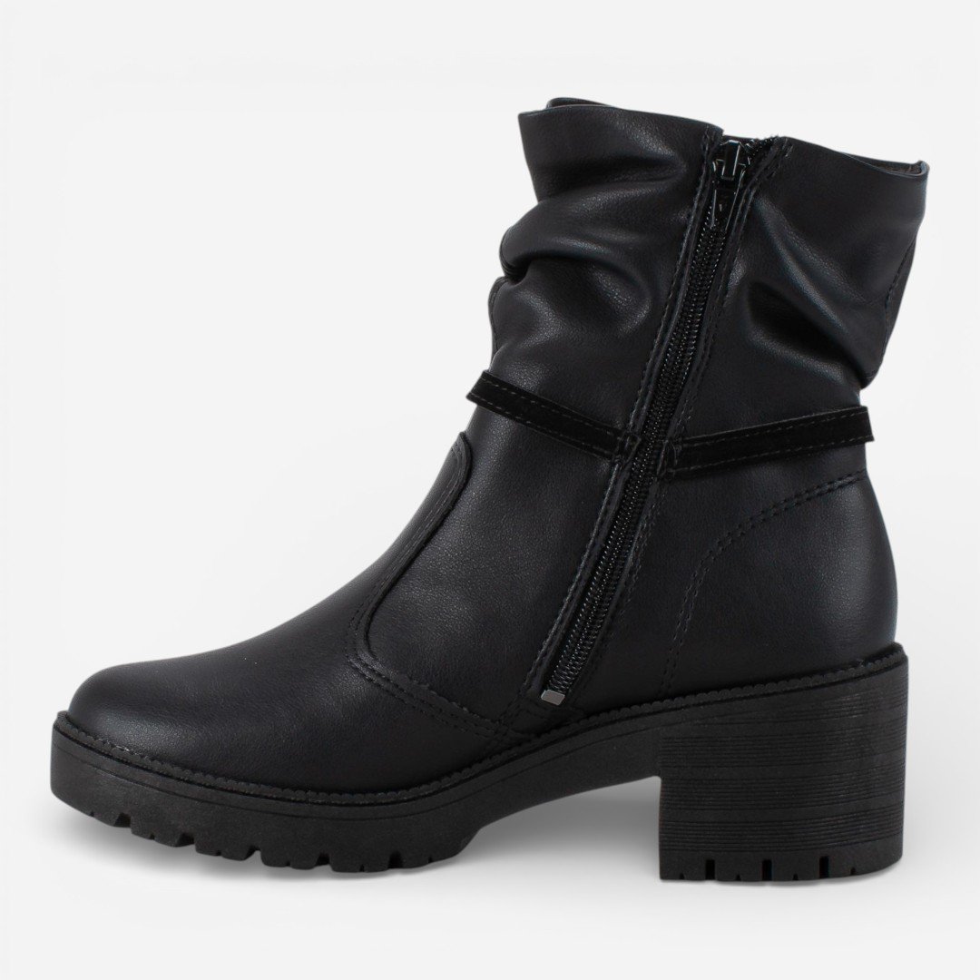 Bota Mississipi Cano Curto Preta Preto 4