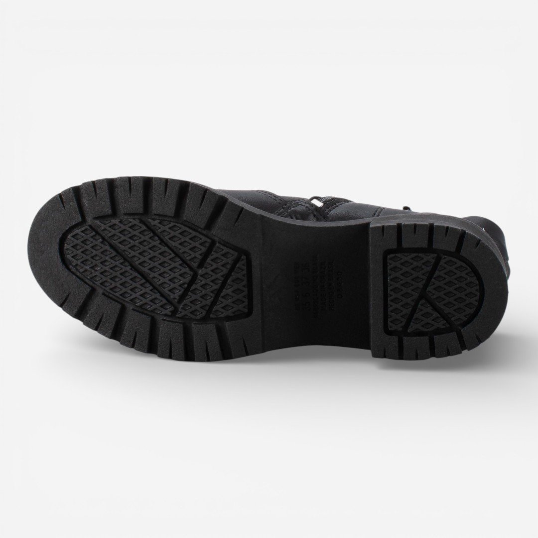 Bota Mississipi Cano Curto Preta Preto 5
