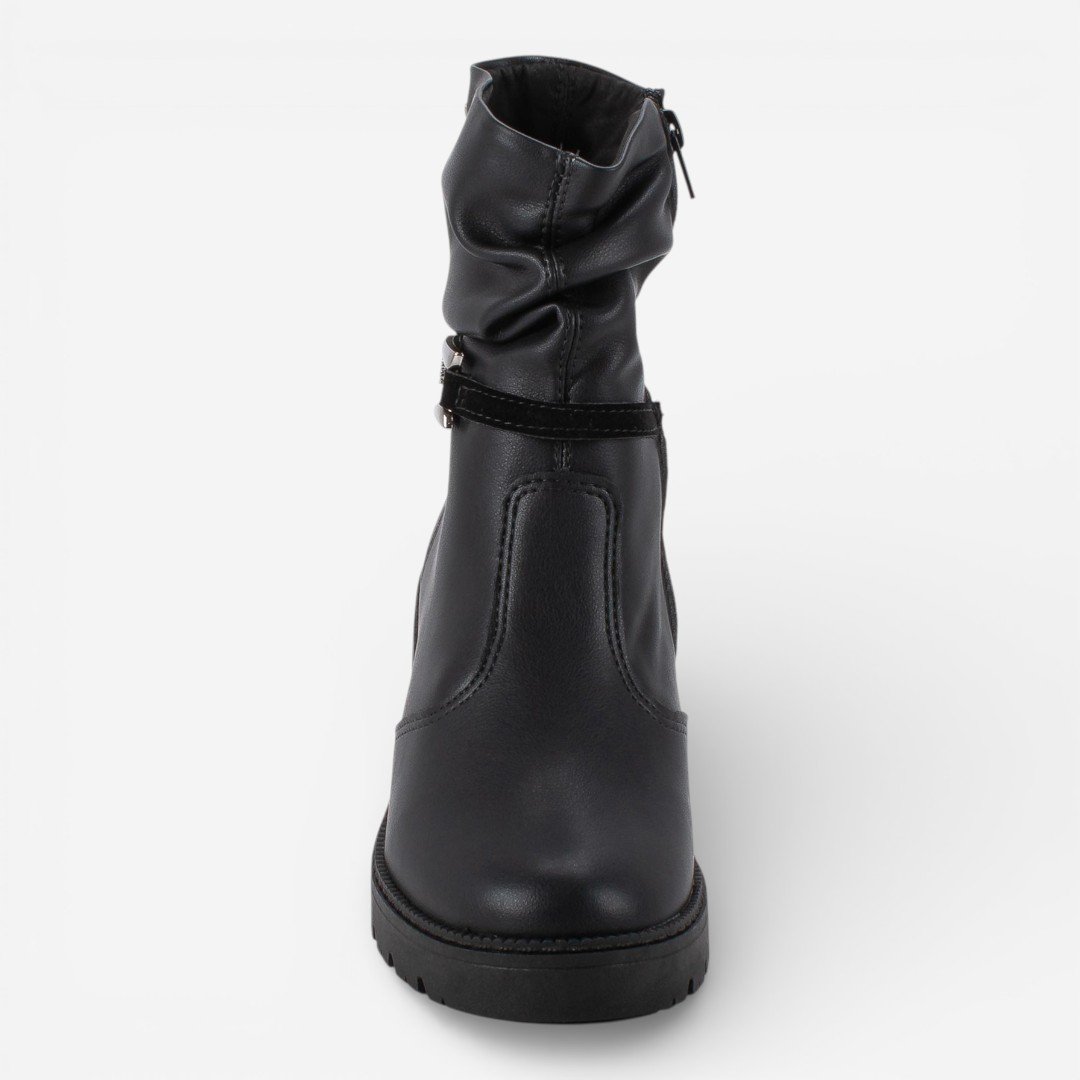 Bota Mississipi Cano Curto Preta Preto 6