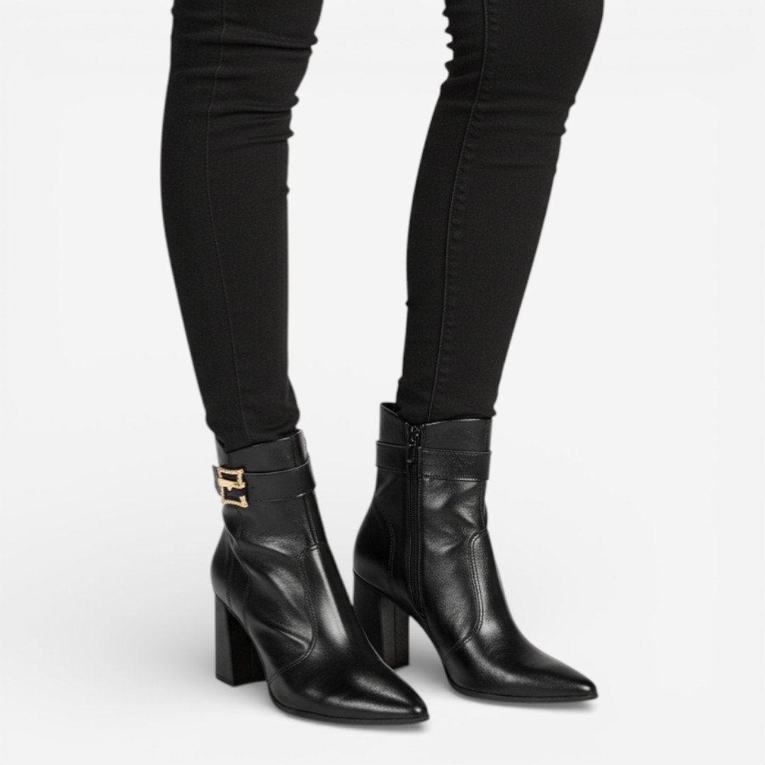Bota Mississipi Cano Curto Preta Preto 2