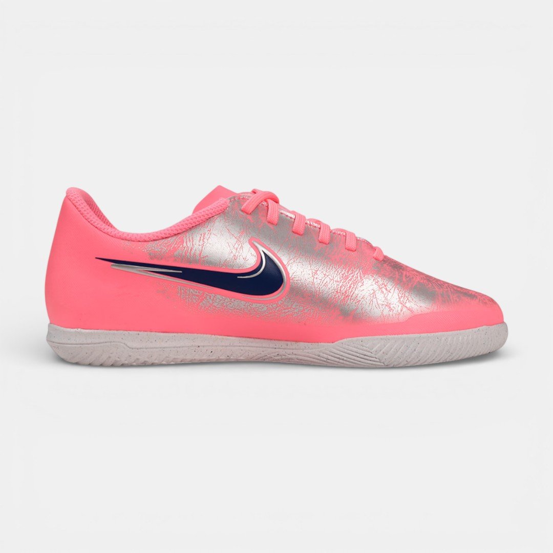 Chuteira Vini Jr Futsal Nike Mercurial Zoom Vapor 16 Club Infantil Rosa Rosa 4