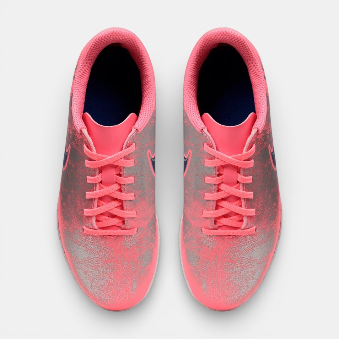 Chuteira Vini Jr Futsal Nike Mercurial Zoom Vapor 16 Club Infantil Rosa Rosa 5