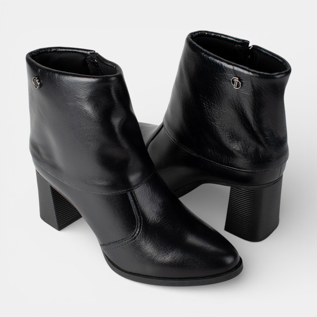 Bota Dakota Capa Cano Curto Salto Bloco Preta Preto 7
