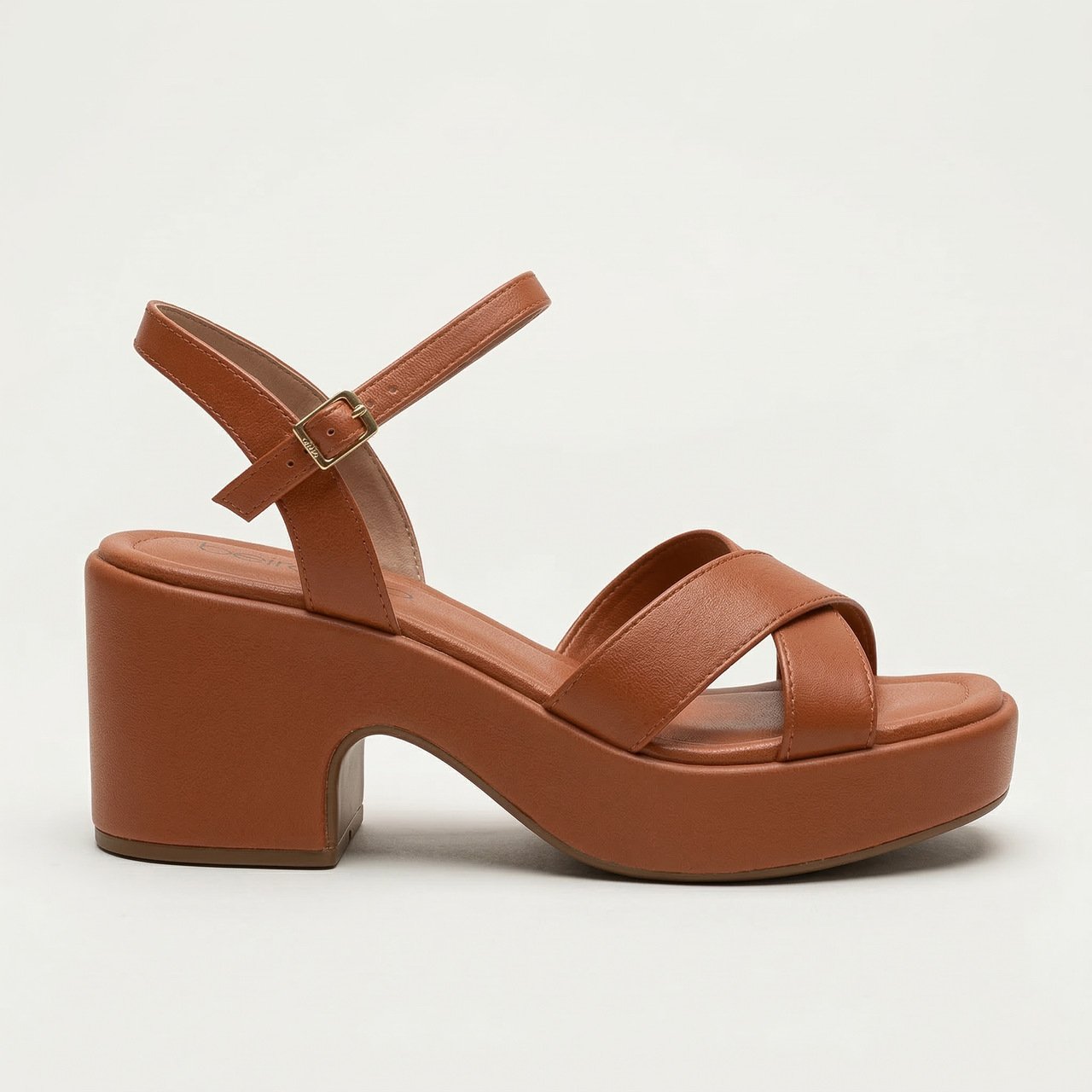 Sandália Plataforma Beira Rio Terracota