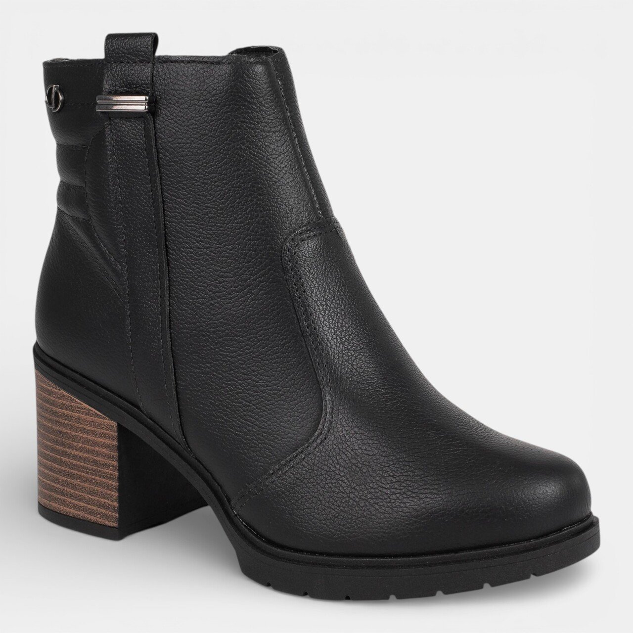 Bota Chelsea Dakota Em Couro Preta Preto 2