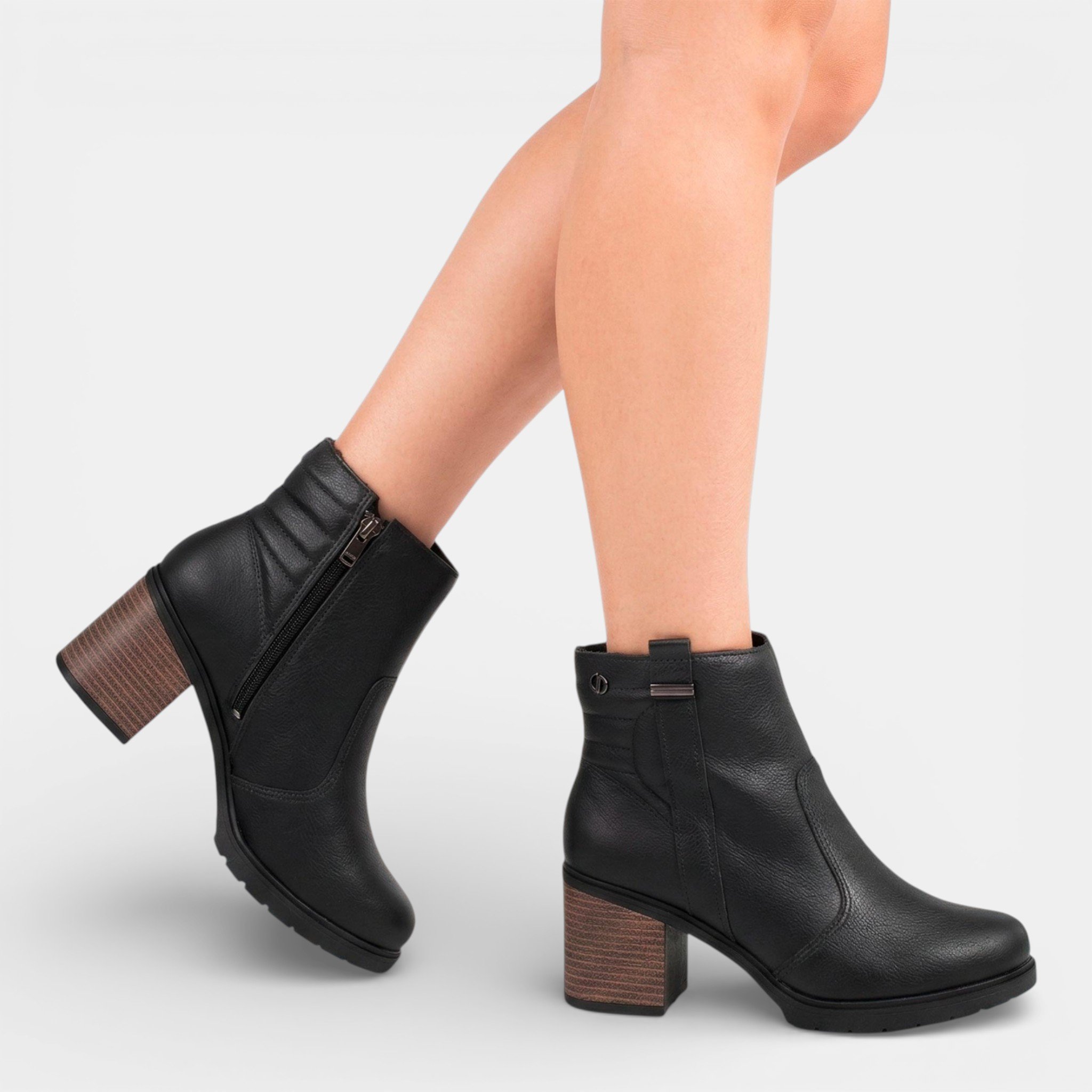 Bota Chelsea Dakota Em Couro Preta Preto 3