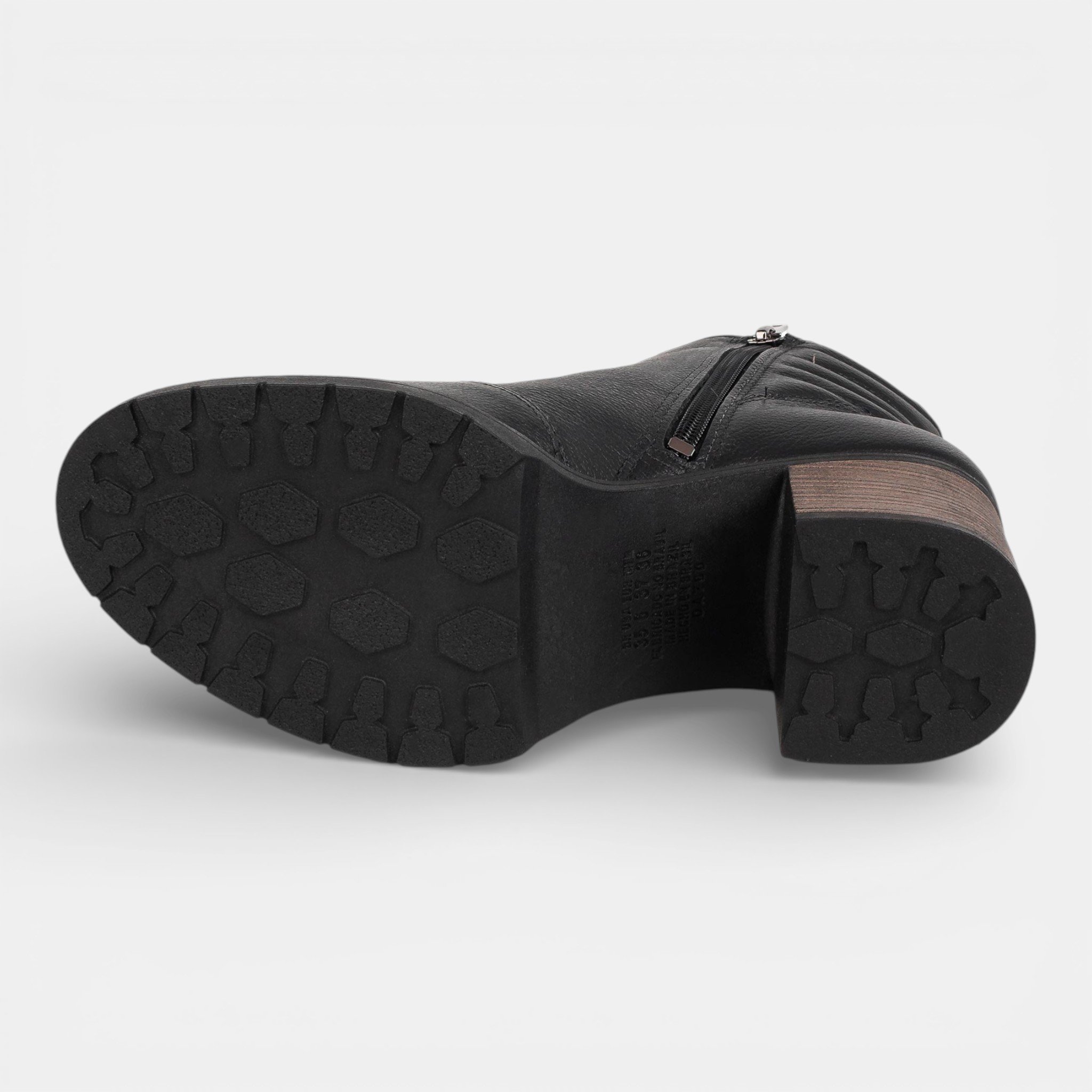 Bota Chelsea Dakota Em Couro Preta Preto 4