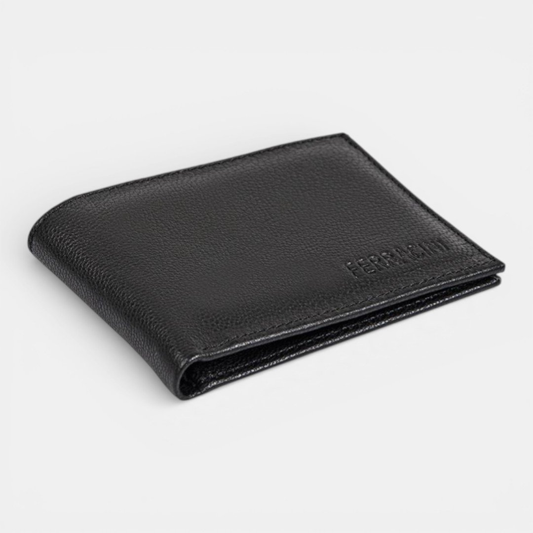 Carteira Ferracini Masculina Couro Preta