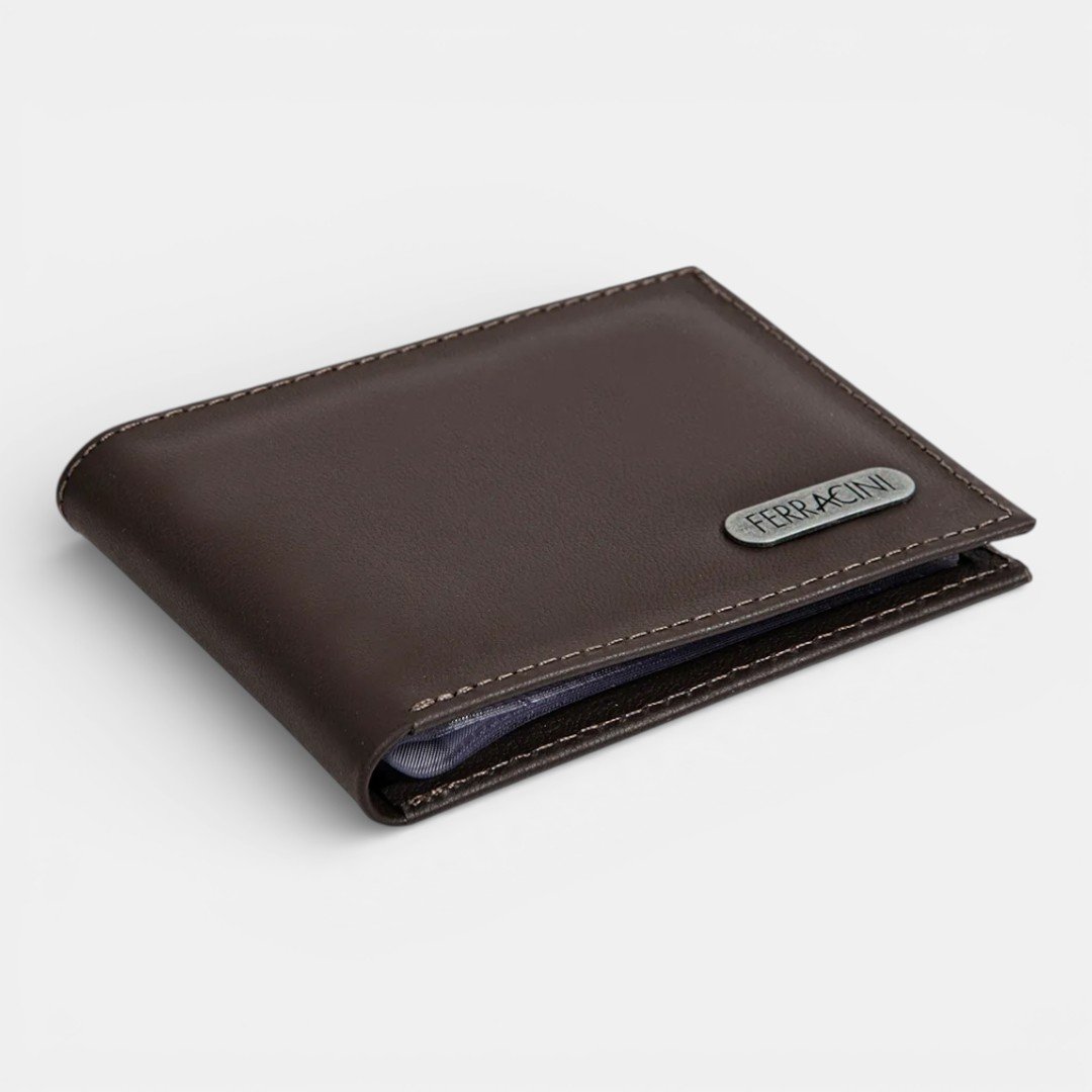 Carteira Ferracini Masculina Couro Café