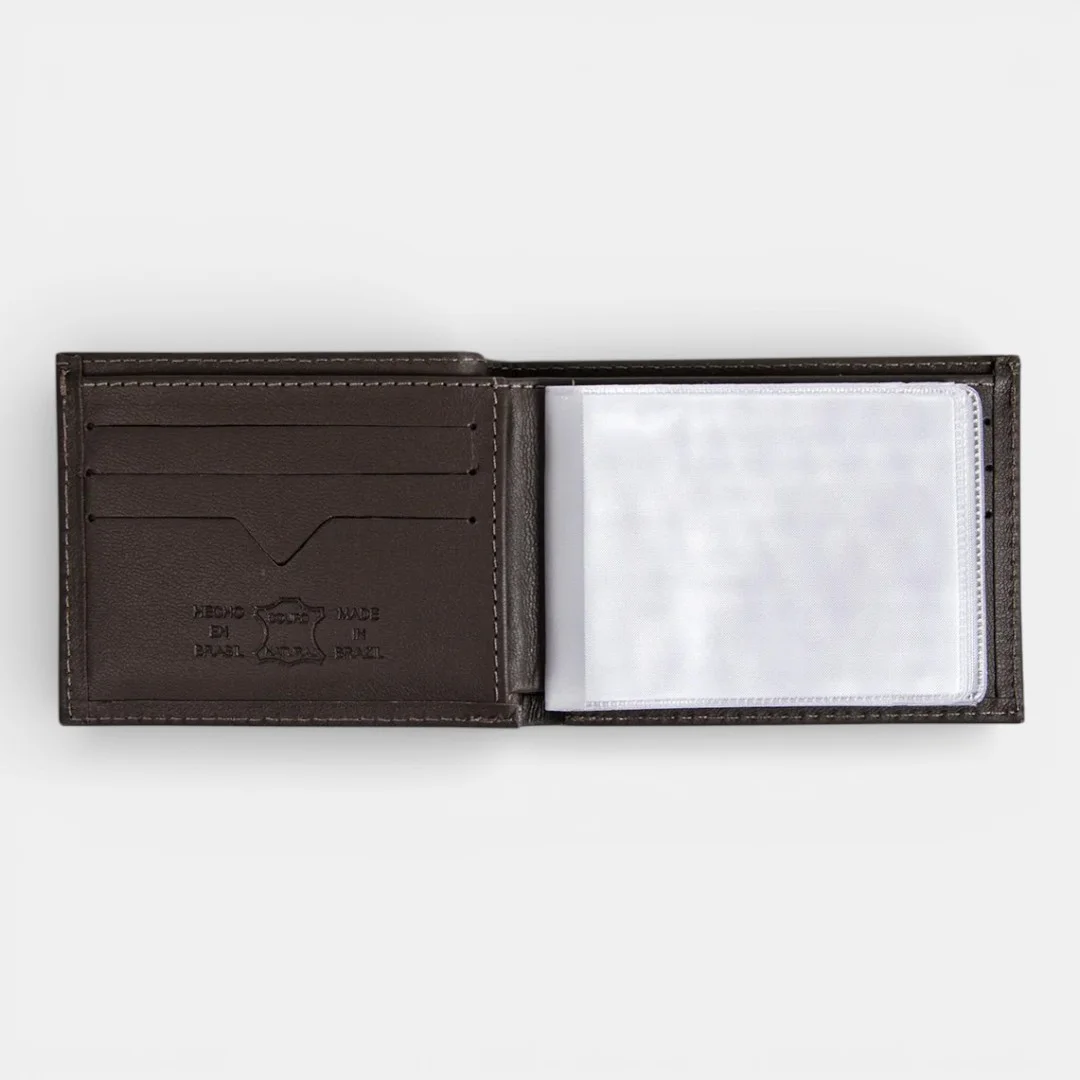 Carteira Ferracini Masculina Couro Café Marrom 2
