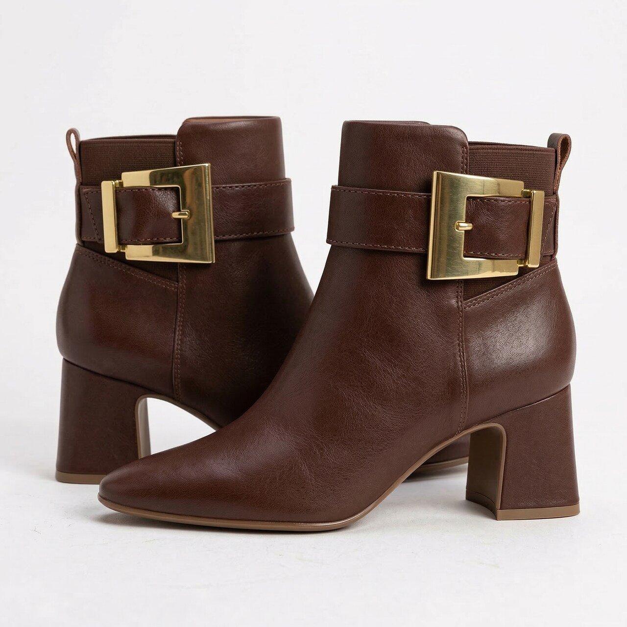 Bota Vizzano Cano Curto Marrom Marrom 3