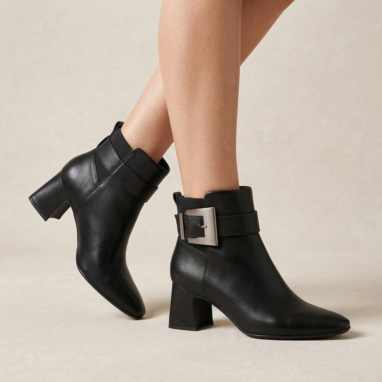 Bota Vizzano Cano Curto Preta Preto 2
