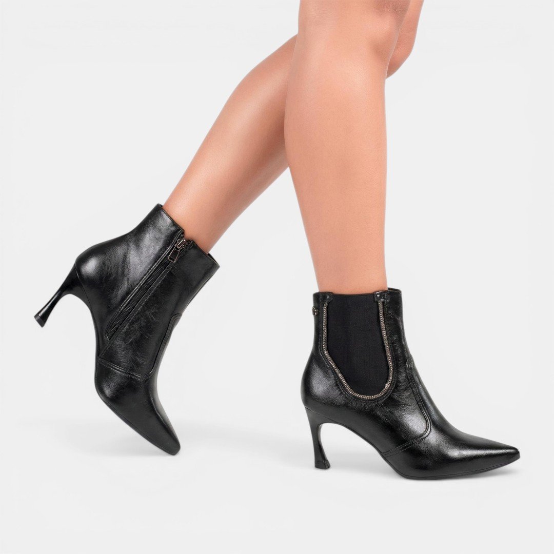 Bota Social Dakota Cano Curto Preta Preto 3