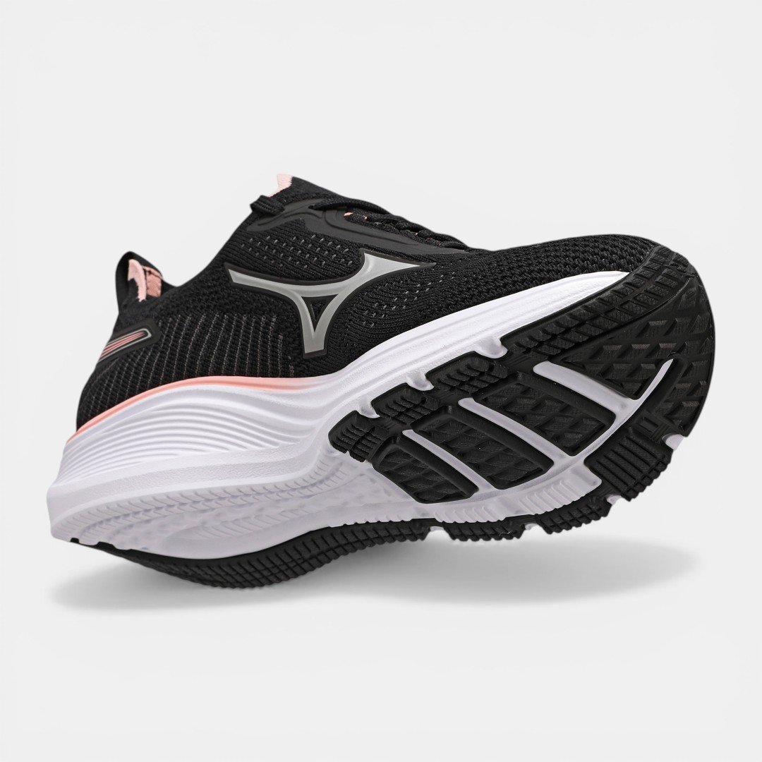 Tênis de Corrida Feminino Mizuno Cool Ride 3 Preto com Rosa Preto 7