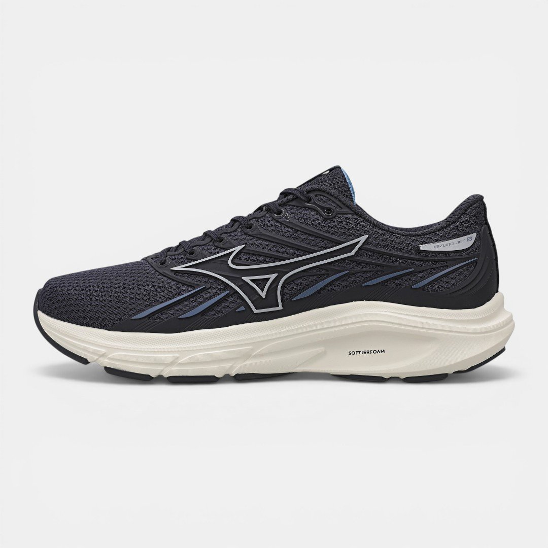 Tênis de Corrida Masculino Mizuno Jet 8 Azul Marinho
