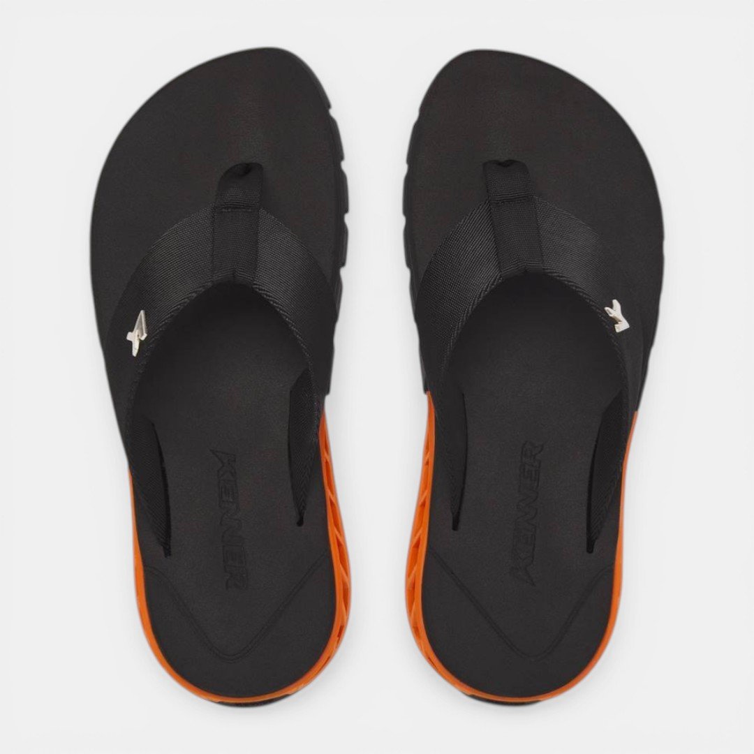 Sandália Kenner Rakka Preto/Laranja Preto/Laranja 4