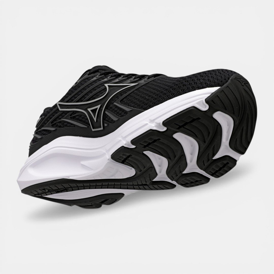 Tênis de Corrida Masculino Mizuno Jet 8 Preto com Prata Preto 7