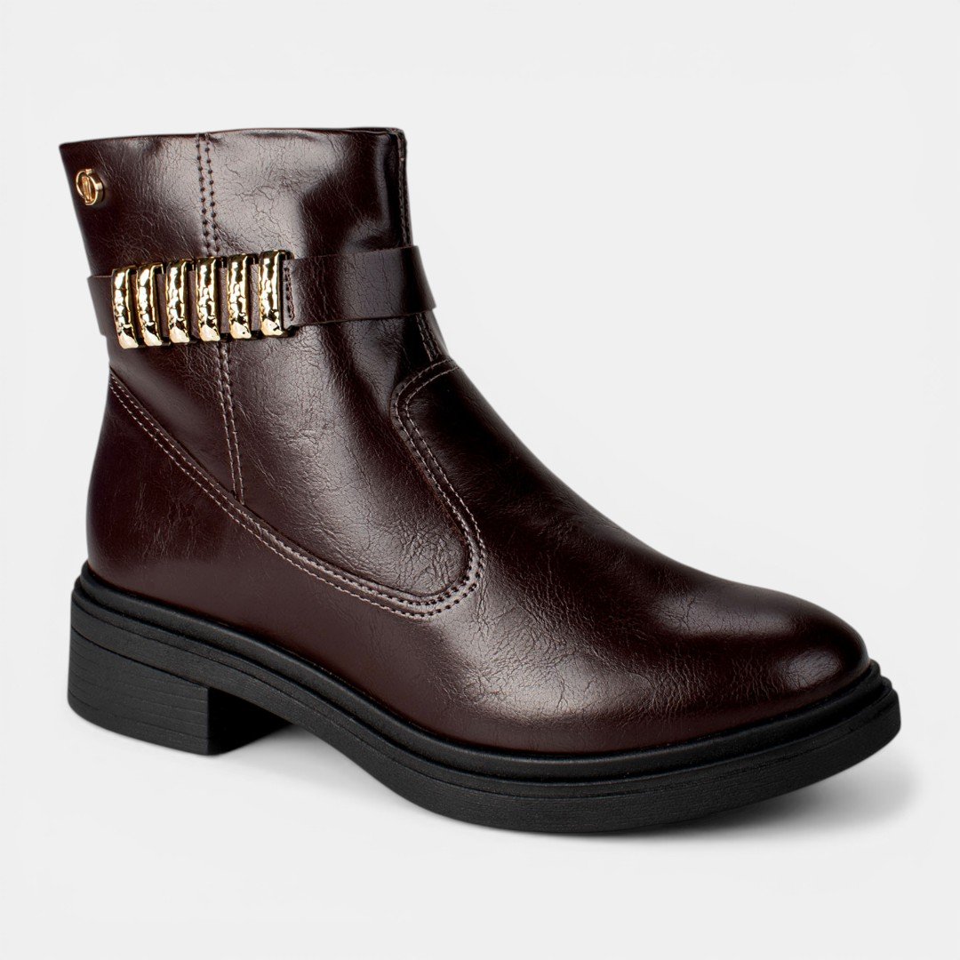 Bota Dakota Cano Curto Marrom Escuro Marrom 3