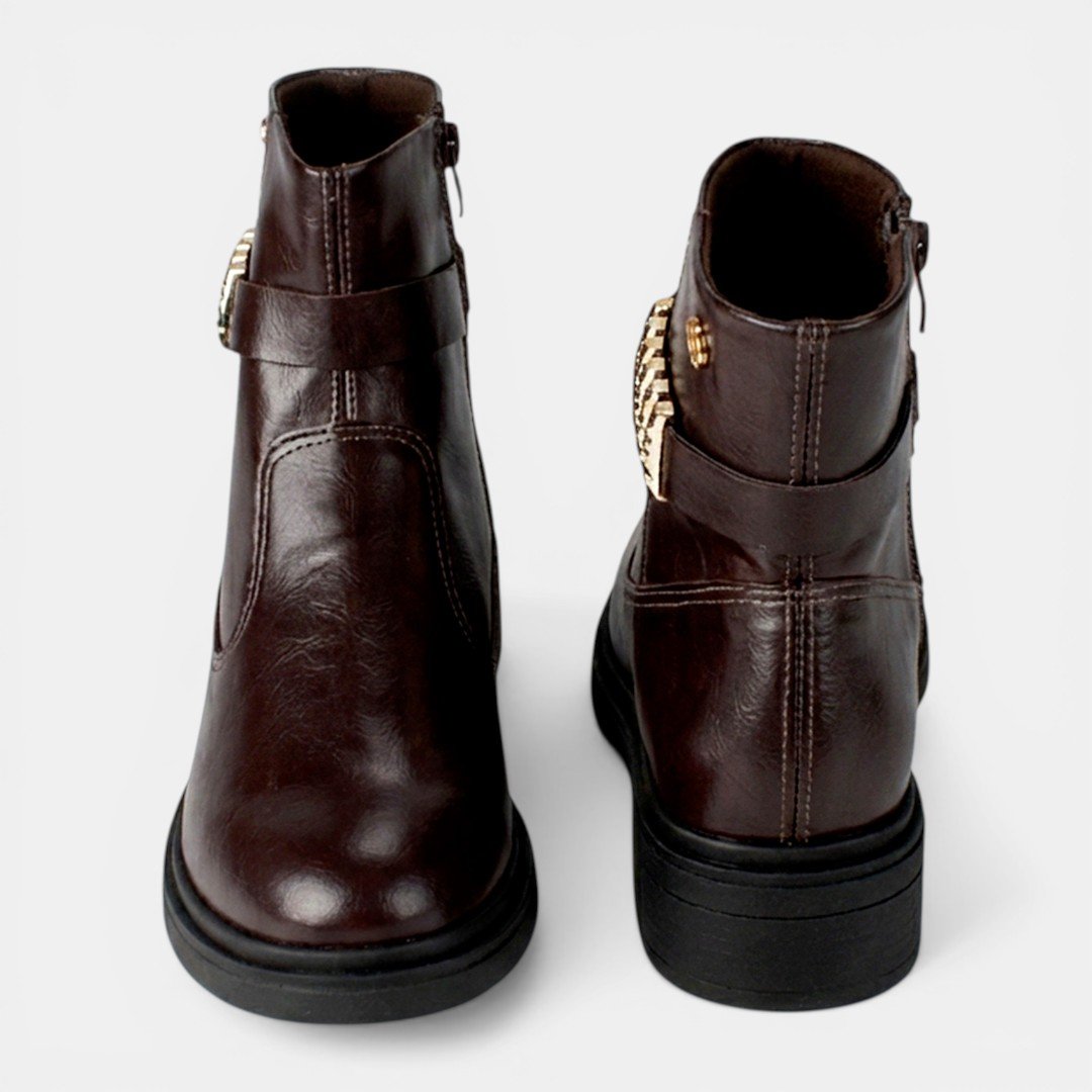Bota Dakota Cano Curto Marrom Escuro Marrom 6