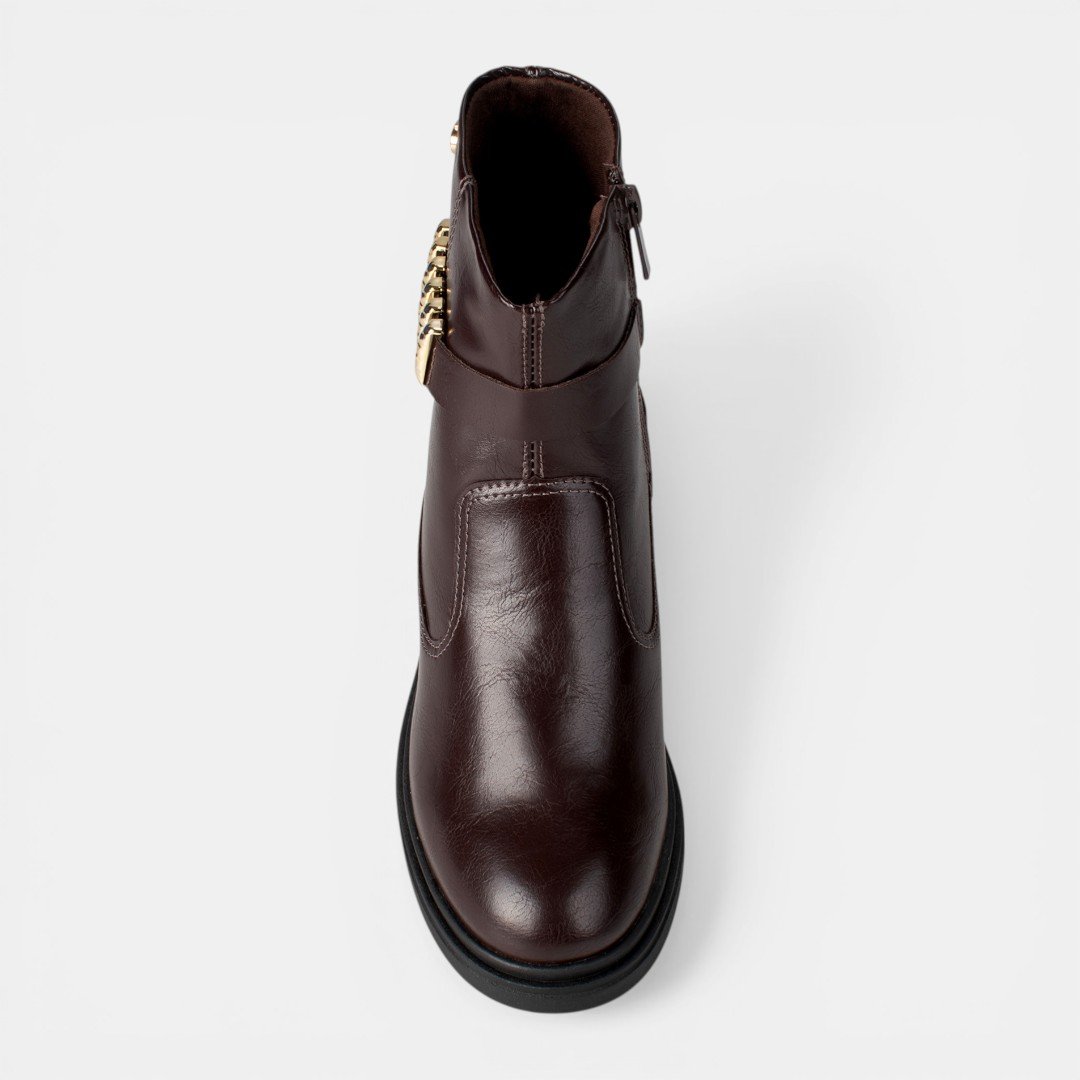 Bota Dakota Cano Curto Marrom Escuro Marrom 7