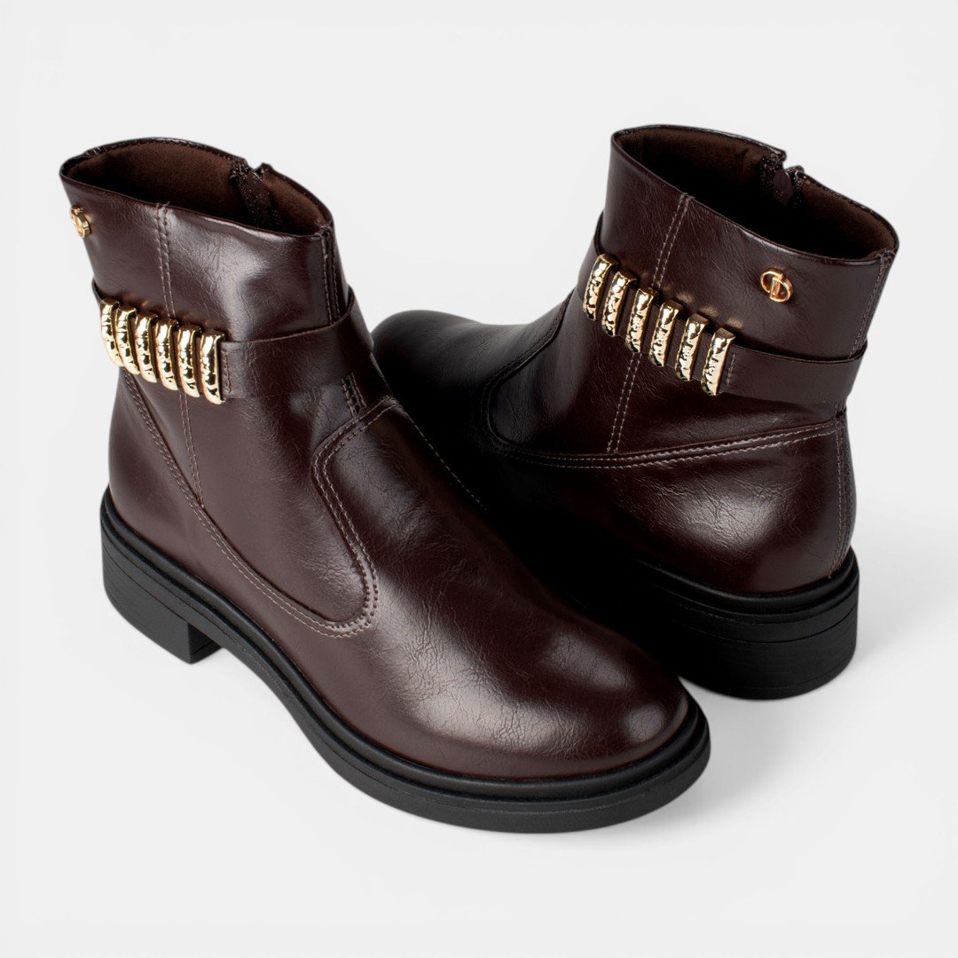 Bota Dakota Cano Curto Marrom Escuro Marrom 8