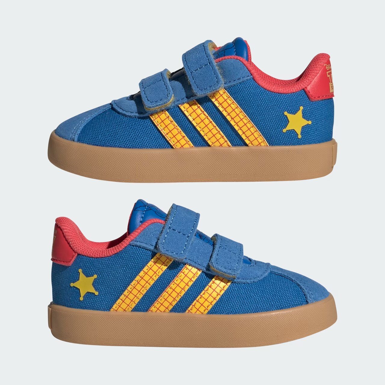 Tênis Adidas Pixar Toy Story Woody VL Court 3.0 Infantil Azul Azul 7