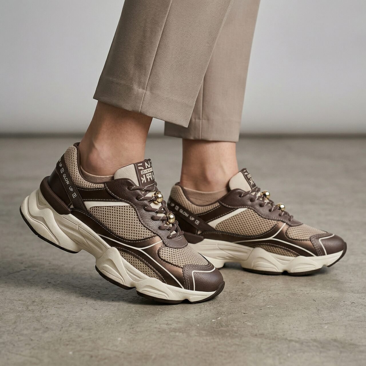 Tênis Ramarim Casual Feminino Marrom Marrom 2