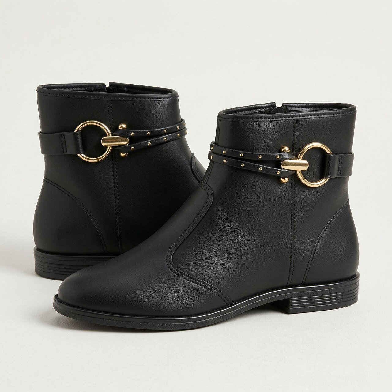 Bota Cano Curto Beira Rio Preta Preto 3