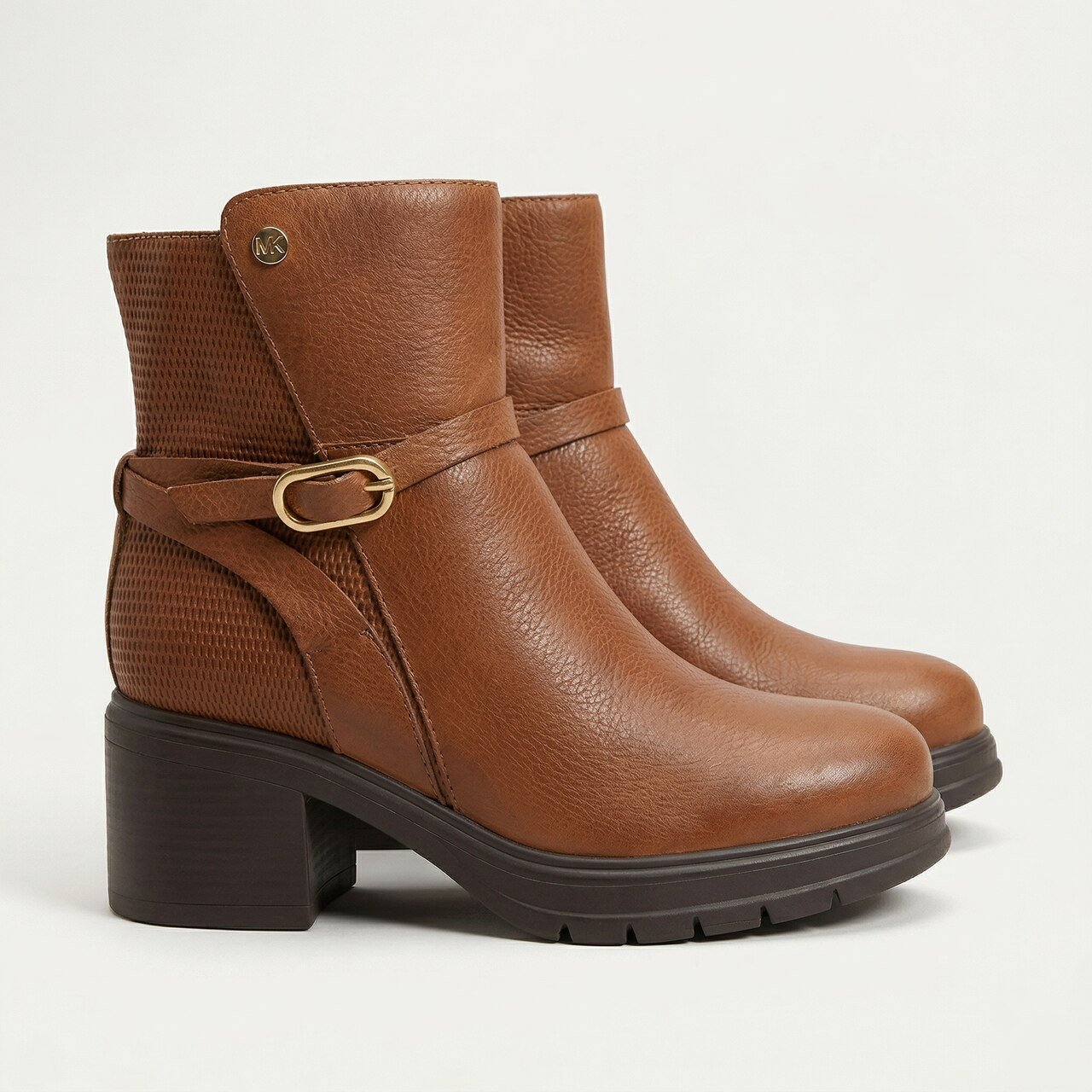 Bota Botero Cano Curto Em Couro Caramelo Marrom 2
