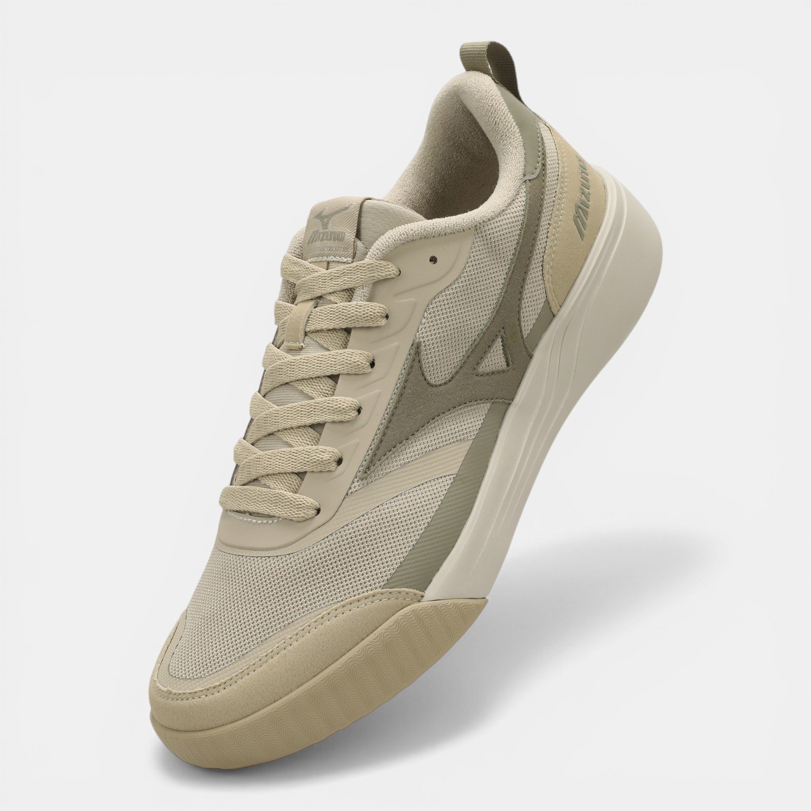 Tênis Casual Mizuno Edo Cross Marfim Verde 2