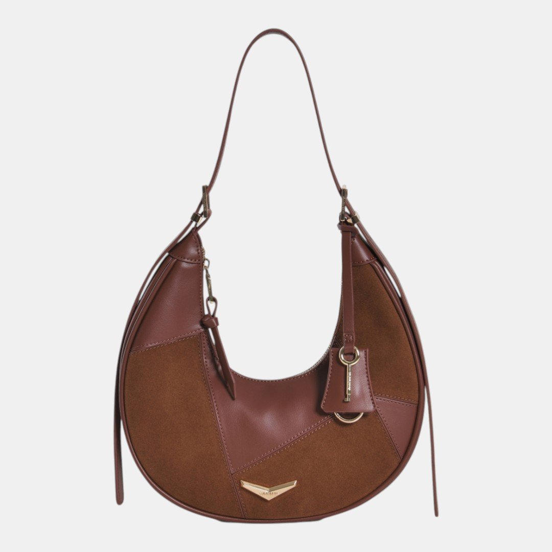 Bolsa Shoulder Via Marte Média Marrom