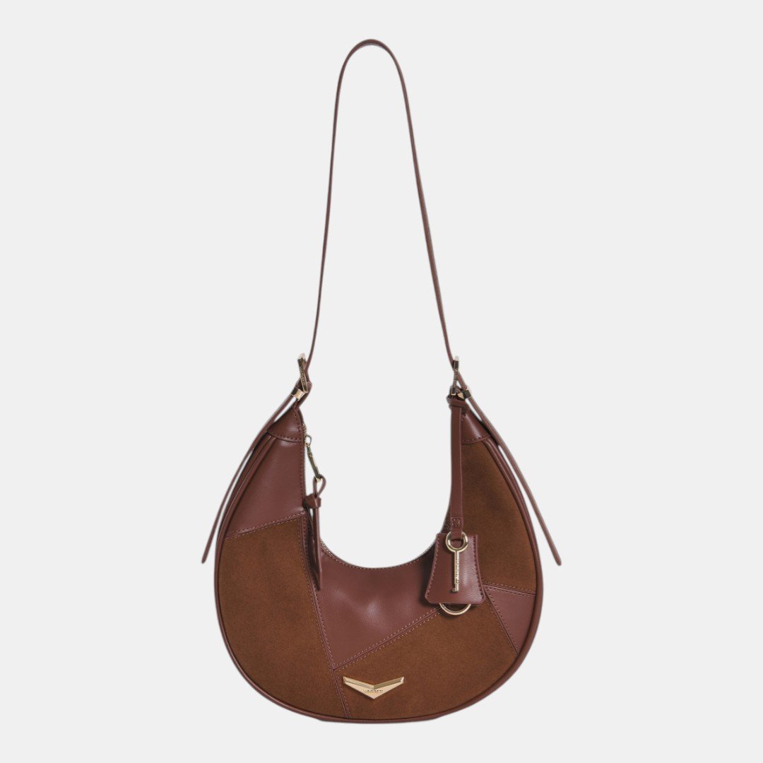 Bolsa Shoulder Via Marte Média Marrom Marrom 3