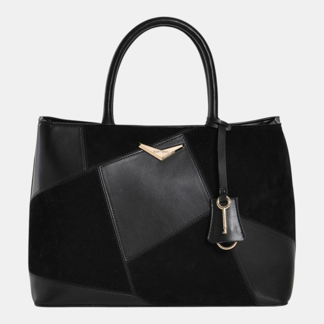 Bolsa Tote Via Marte Grande Preto