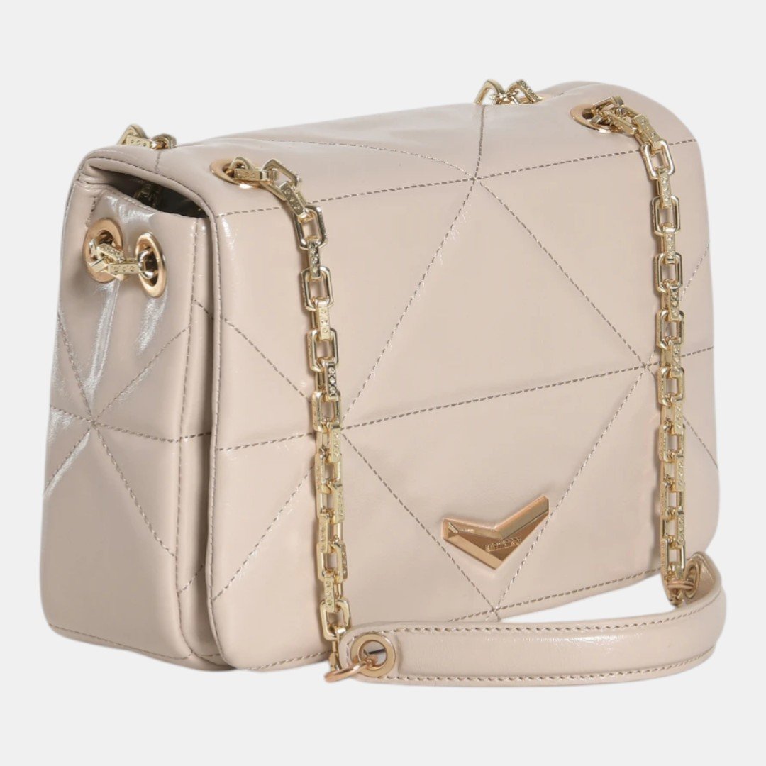 Bolsa Crossbody Via Marte Média Bege Branco 2