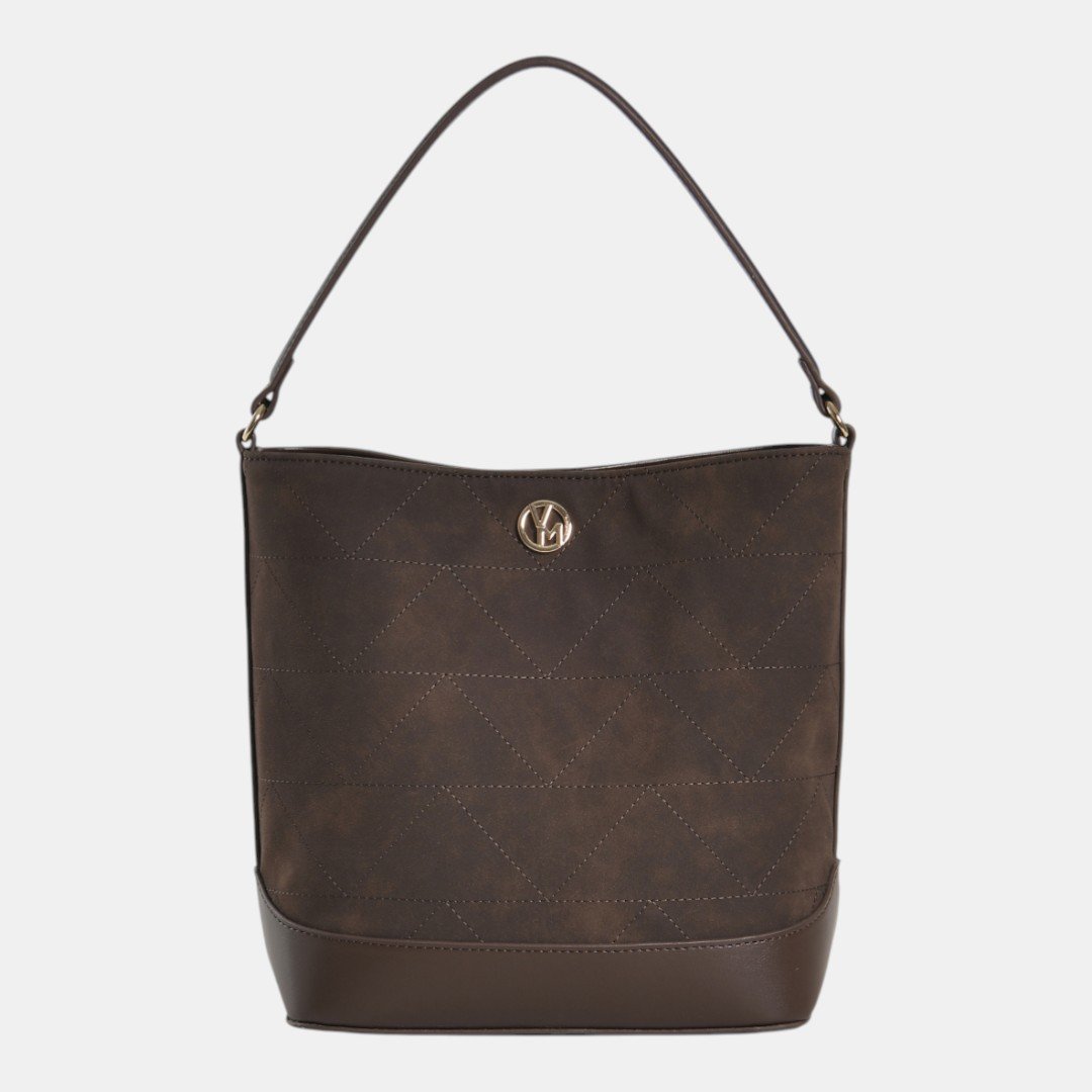 Bolsa Shoulder Via Marte Grande Marrom