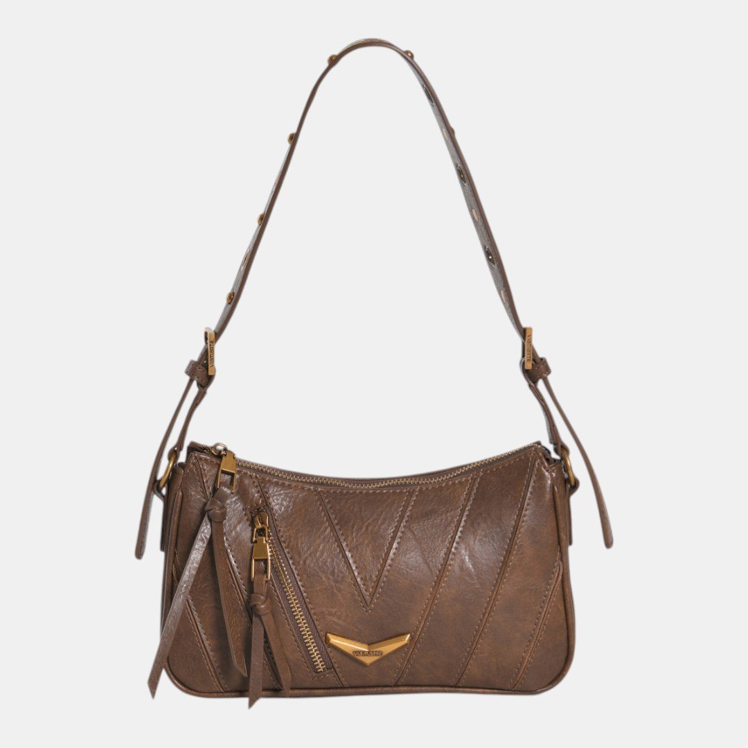 Bolsa Shoulder Via Marte Pequena Marrom