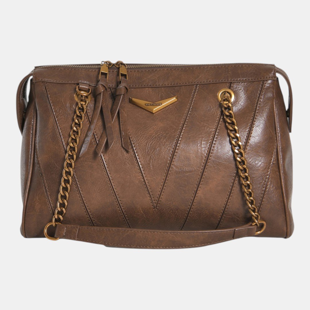 Bolsa Shoulder Via Marte Marrom