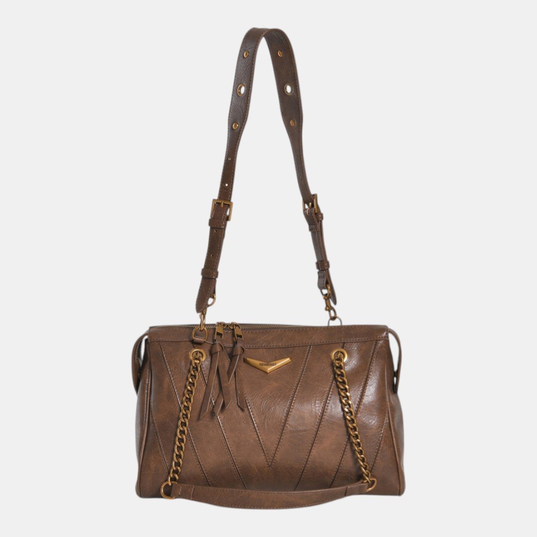 Bolsa Shoulder Via Marte Marrom Marrom 5