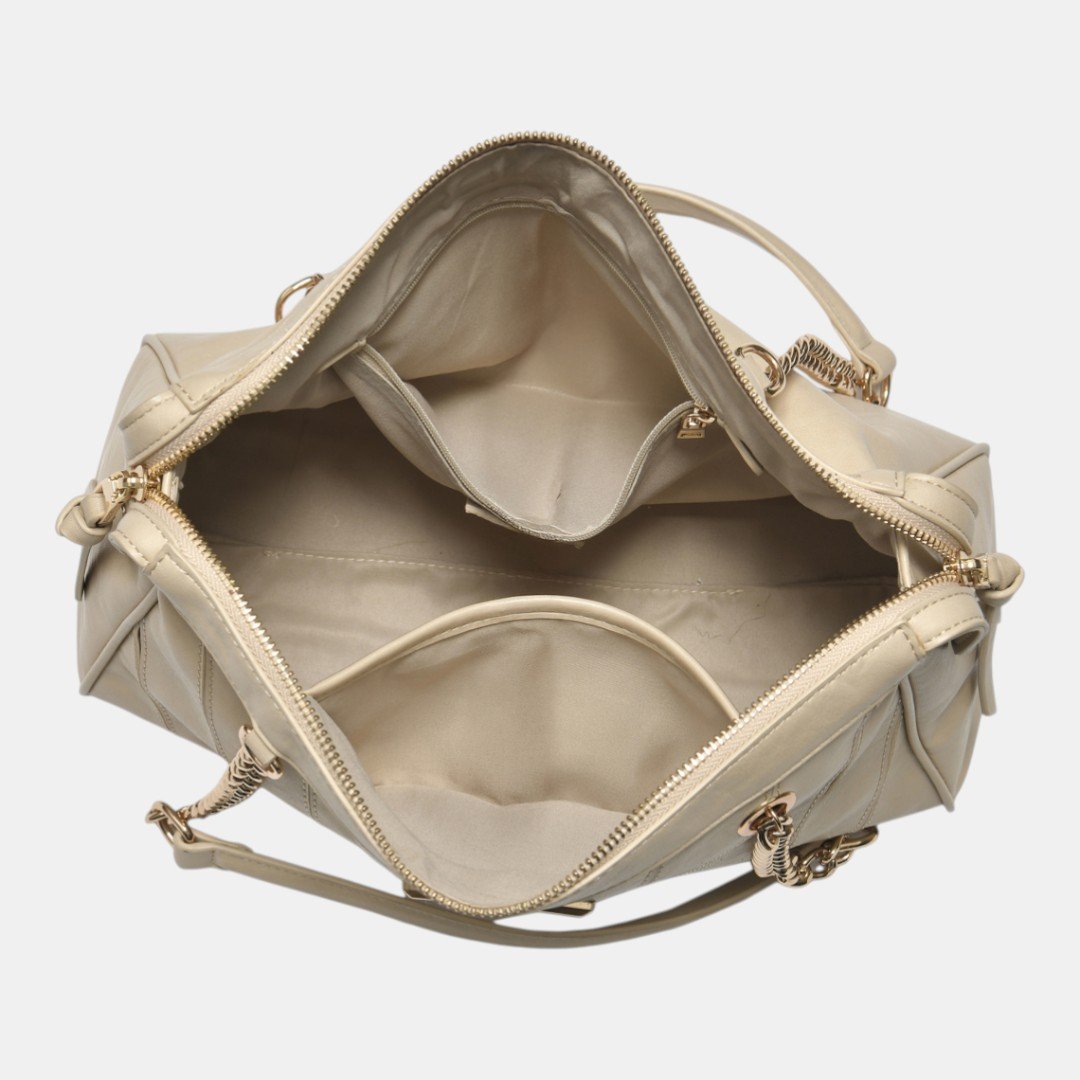 Bolsa Shoulder Via Marte Bege Bege 4